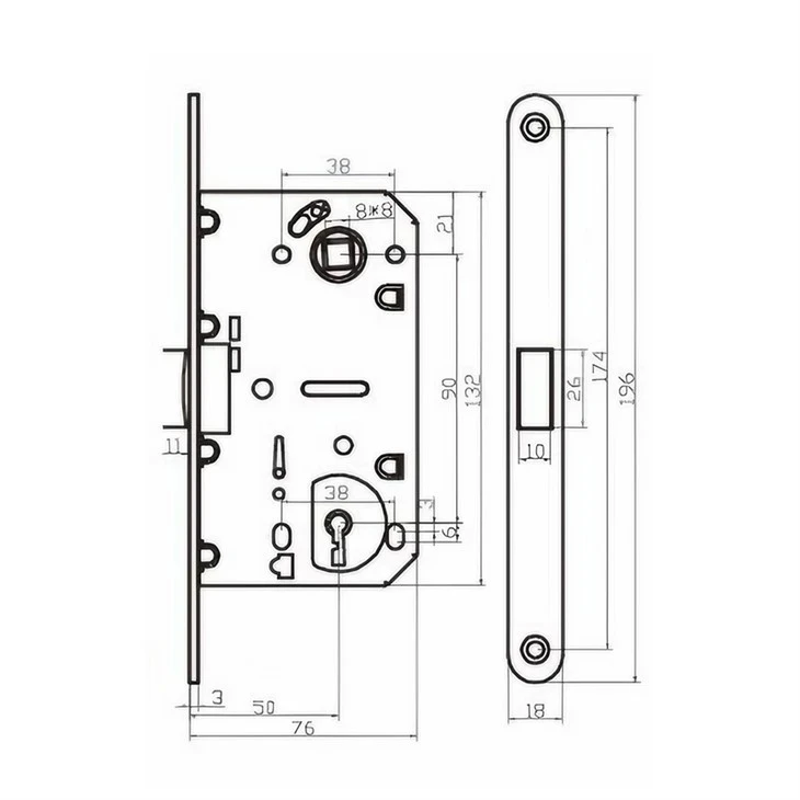 Magnetic Mortise Lock Body factory